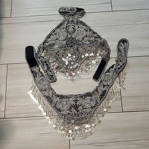 Black Belly Dancing Costume